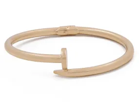 14K Yellow Gold Fashion Women's Nail Bracelet