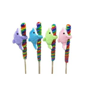 4" Bright Dolphin Wishpet on Candy Pop