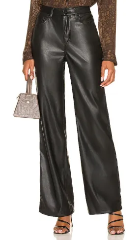 AFRM Dawson Wide Leg Pant in Black