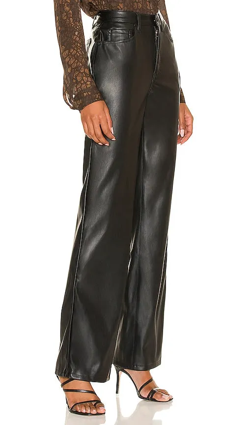 AFRM Dawson Wide Leg Pant in Black