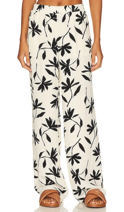 ANINE BING Owen Pant in Black & White