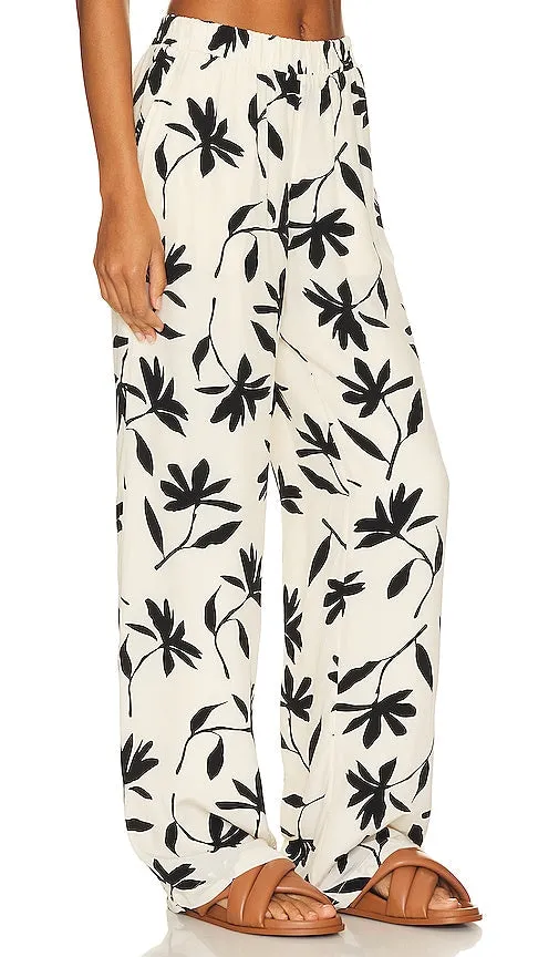 ANINE BING Owen Pant in Black & White