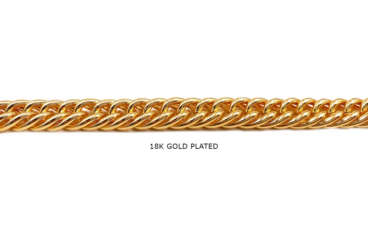 BCH1270 18k Gold Plated Heavy Curb Chain