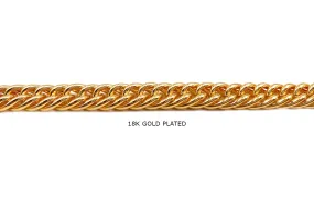 BCH1270 18k Gold Plated Heavy Curb Chain