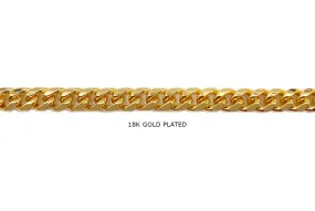 BCH1309 18k Gold Plated Rounded Curb Chain