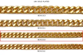 BCH1310  18k Gold Plated Curb Chain BCH1310  18k Gold Plated Curb Chain