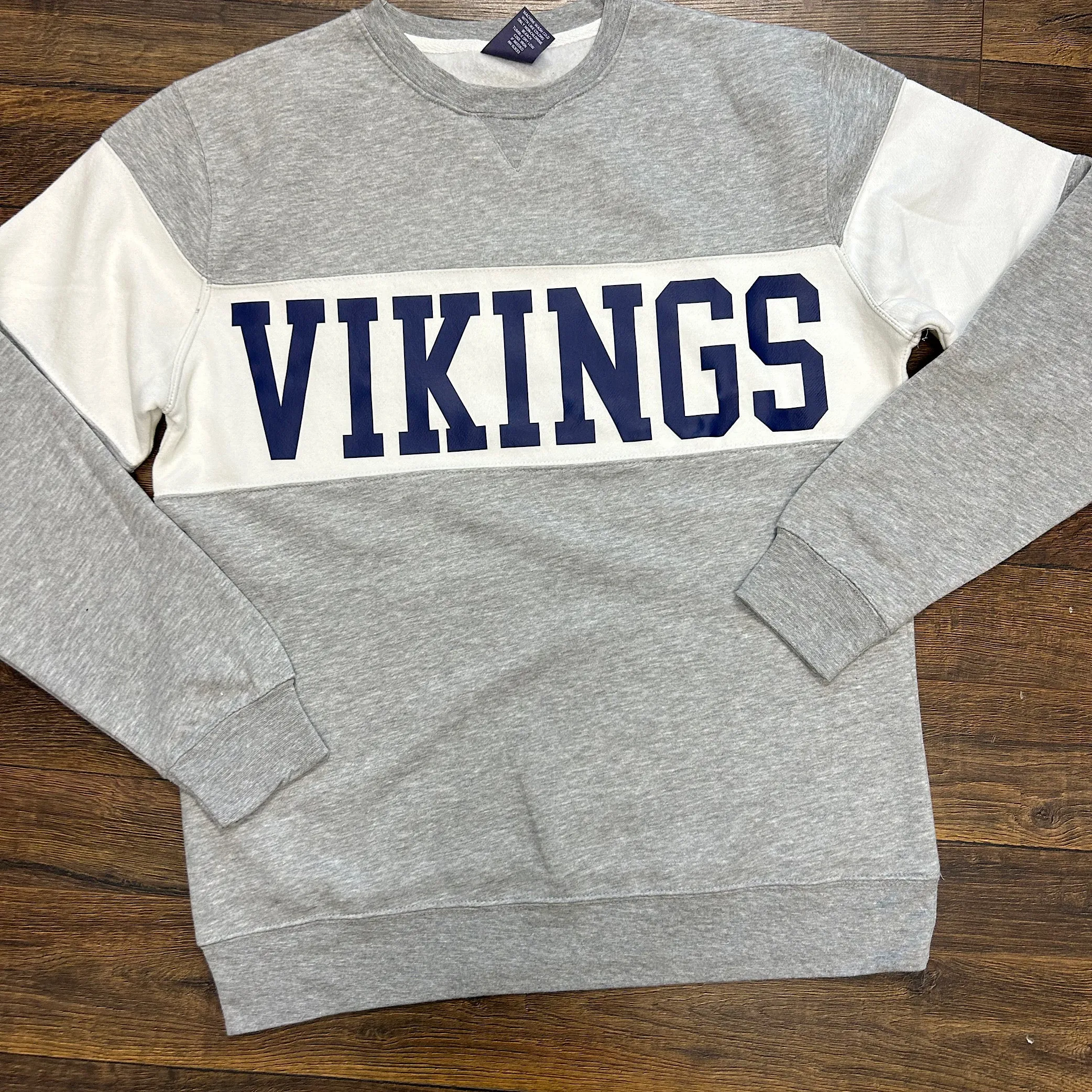Custom School Spirit Mascot Crew Neck Sweatshirt