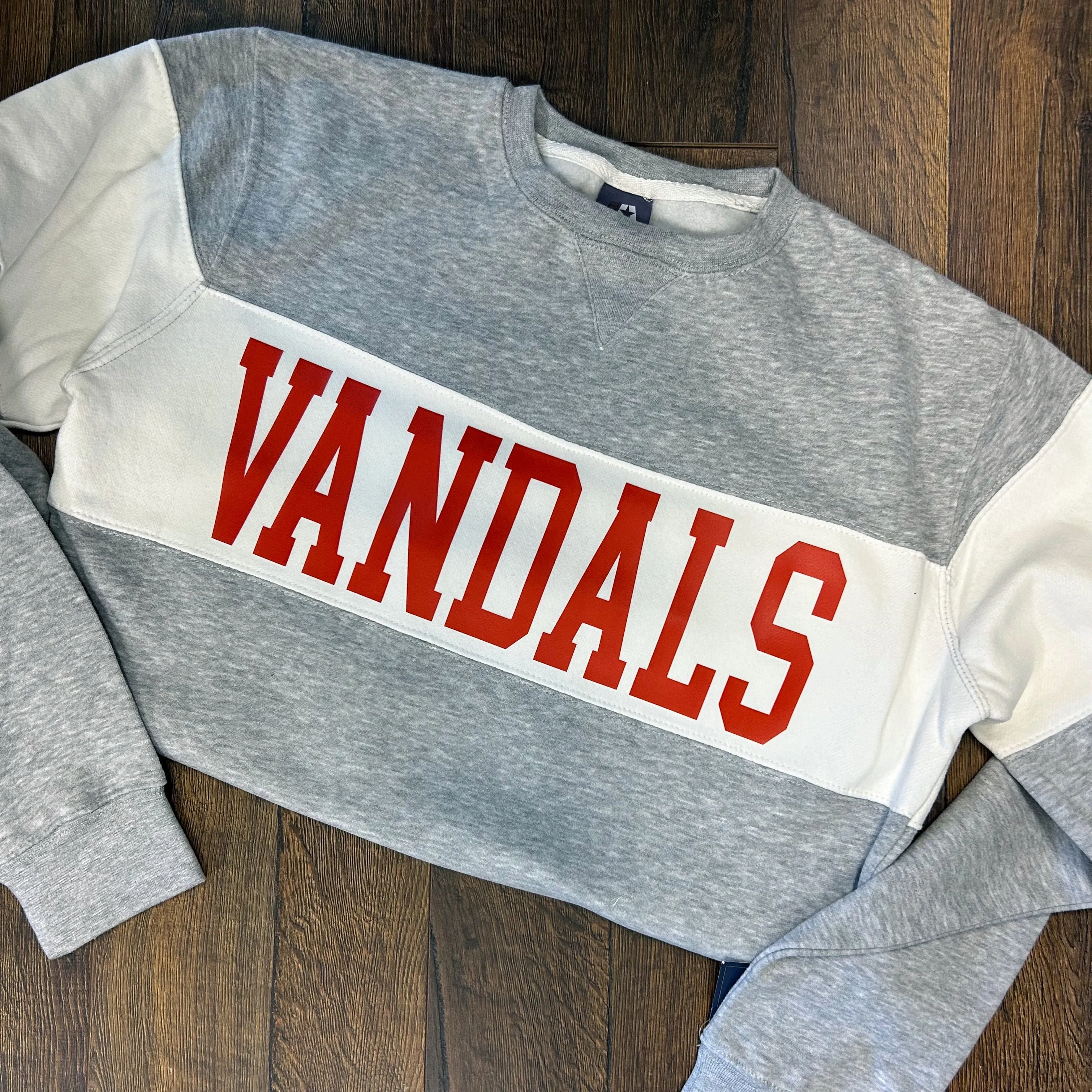 Custom School Spirit Mascot Crew Neck Sweatshirt
