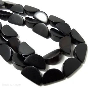 Ebony Wood Melon Slice 18x30mm (10pcs)