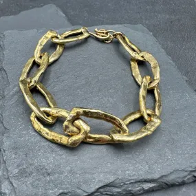 Fortuna Chunky Chain Bracelet: Brass