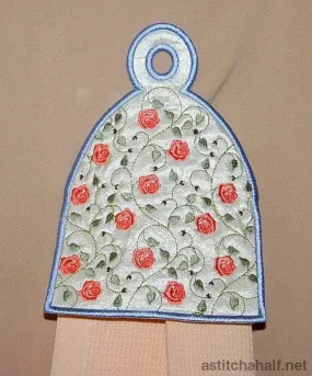 French Rose Towel Toppers French Rose Towel Toppers