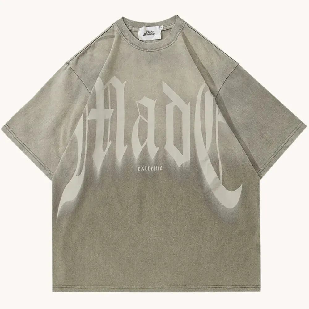 GRADIENT DYE GRAPHIC TEE