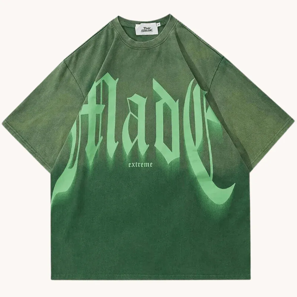 GRADIENT DYE GRAPHIC TEE