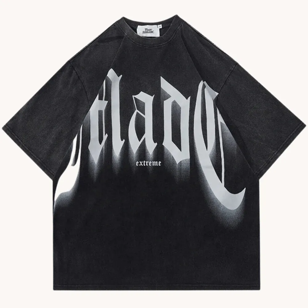 GRADIENT DYE GRAPHIC TEE