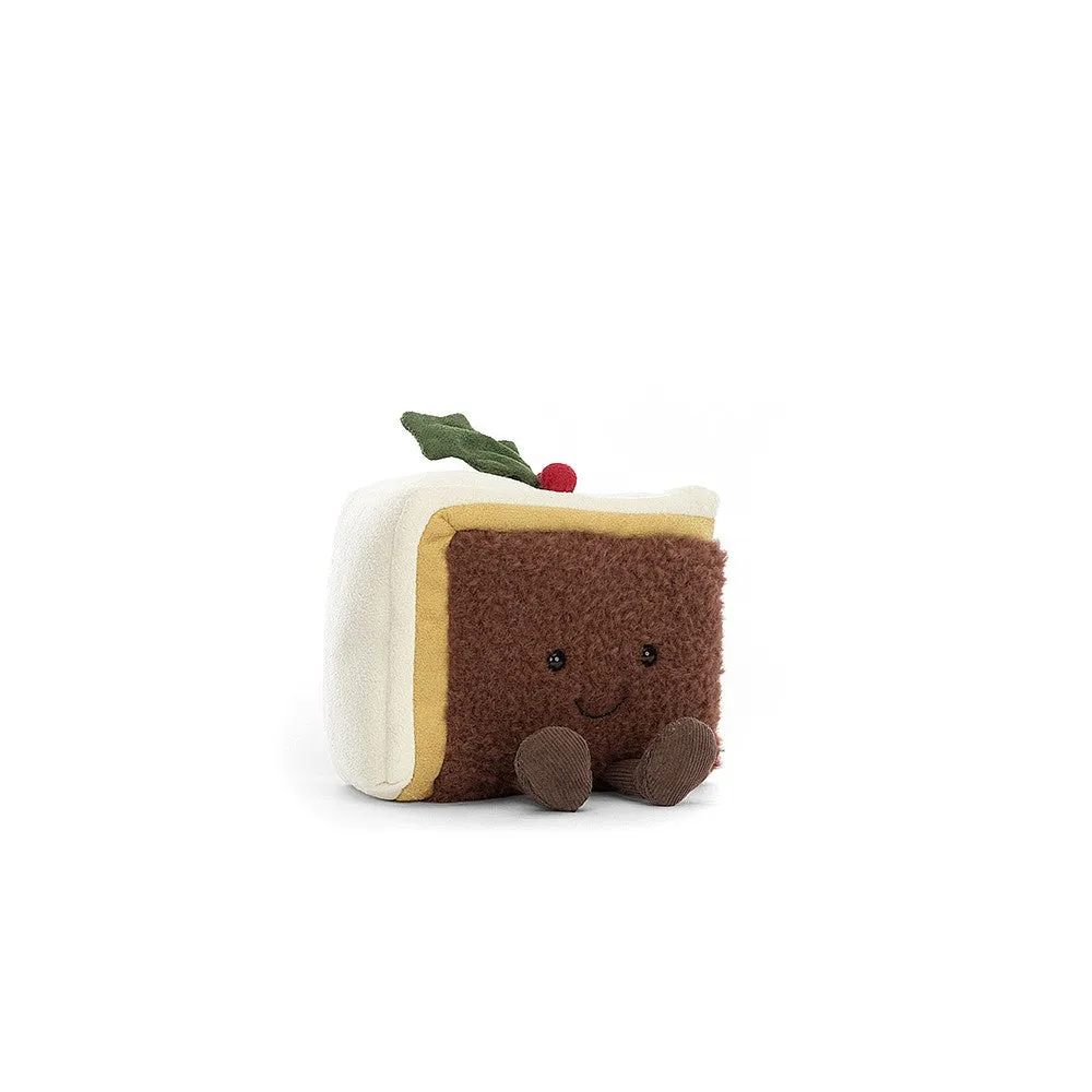 Jellycat Soft Toy Amuseable Slice of Christmas Cake