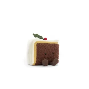 Jellycat Soft Toy Amuseable Slice of Christmas Cake