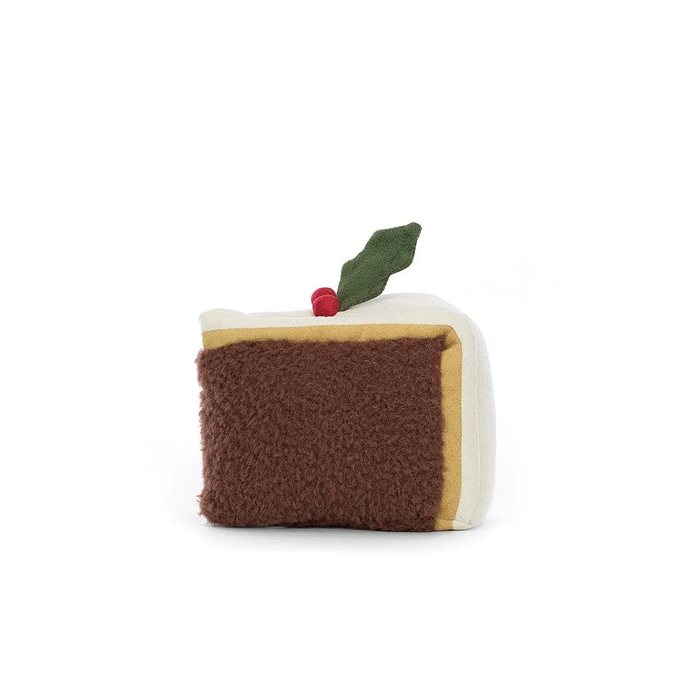 Jellycat Soft Toy Amuseable Slice of Christmas Cake