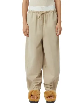 LUCIA MONOGRAM PANT - OYSTER