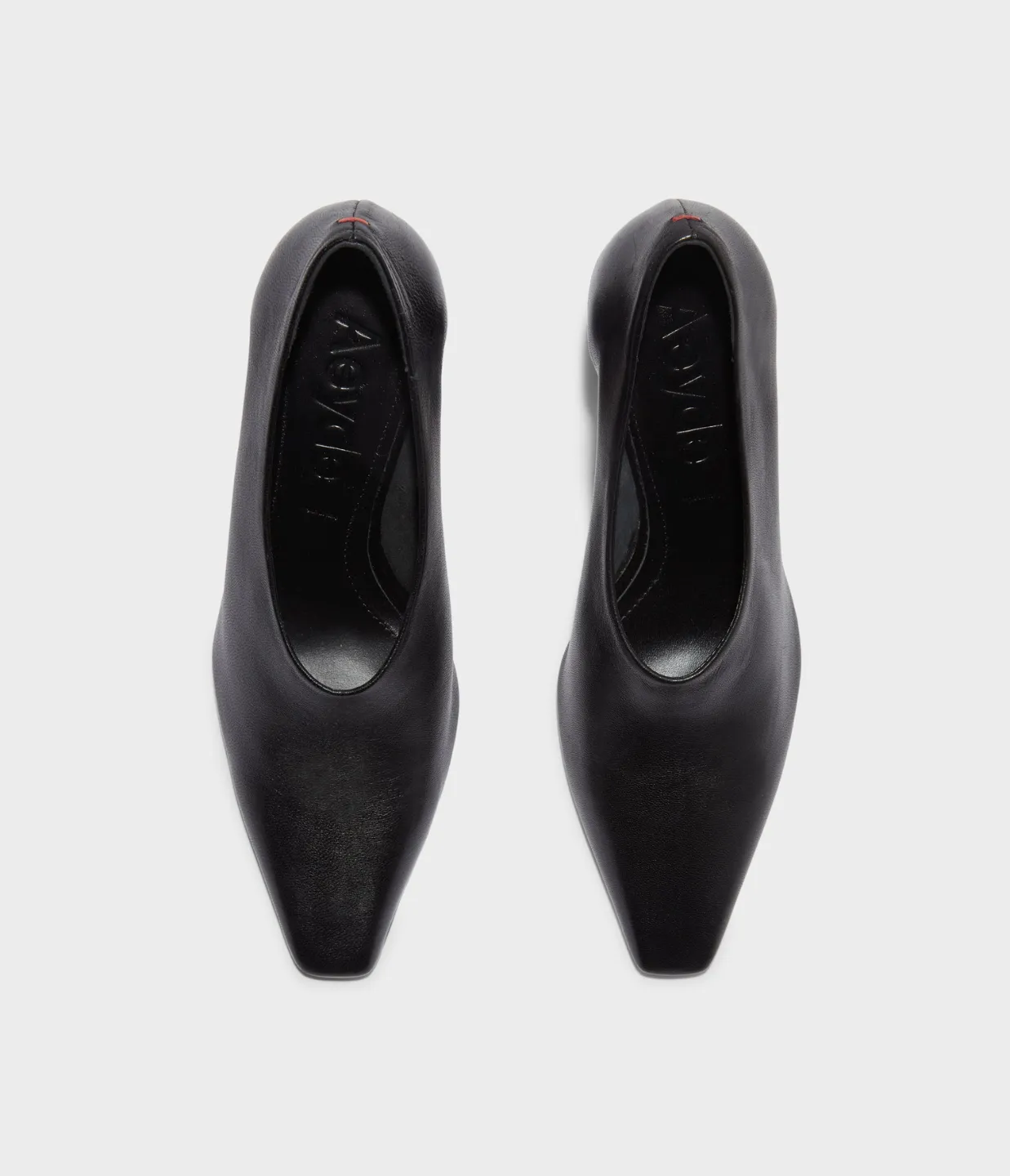 Nova Nappa Leather Heel in Black