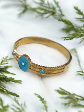 Pearlfect Evil Eye Gold-Plated Bracelet