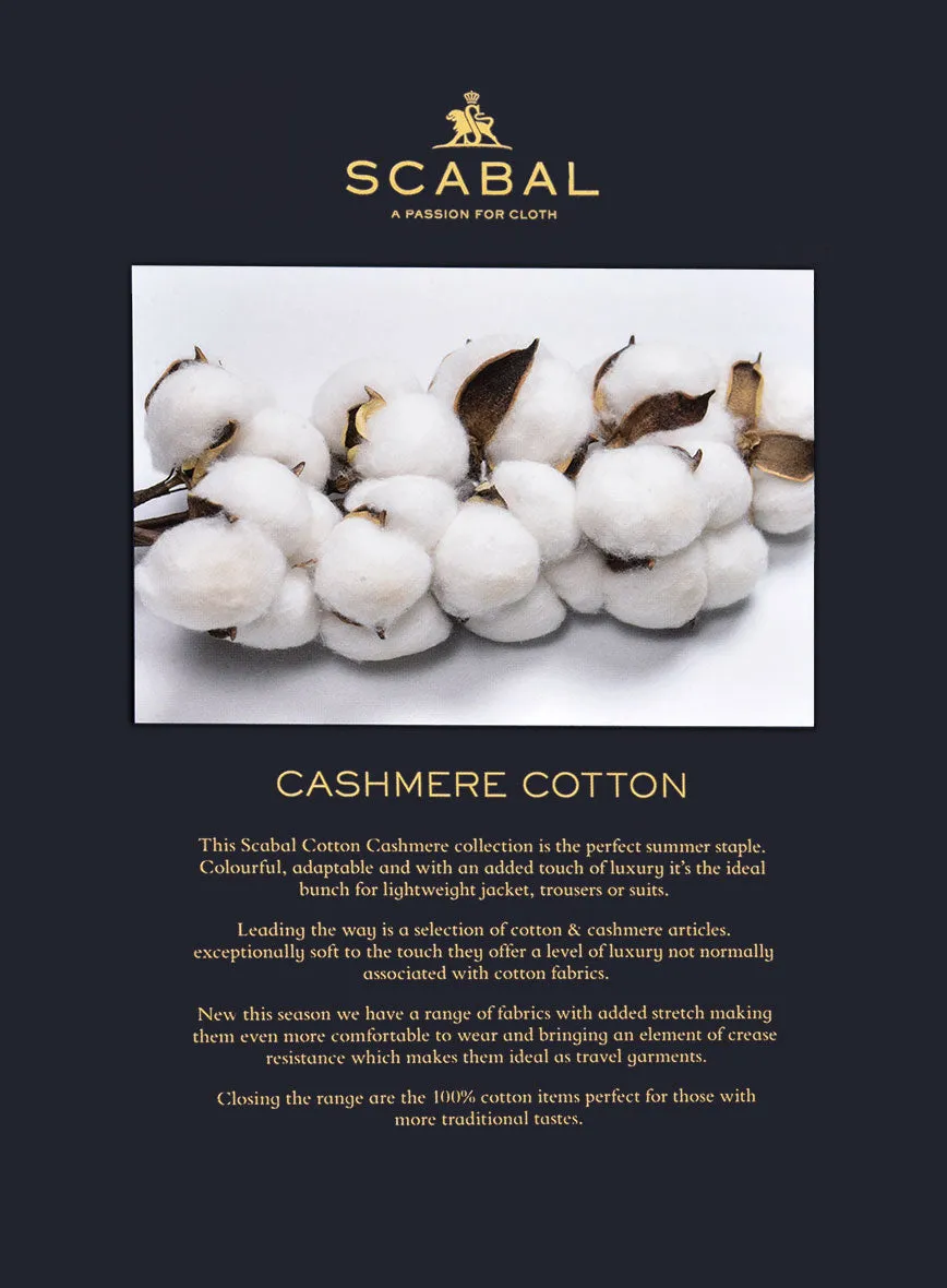 Scabal Latte Beige Cotton Stretch Jacket