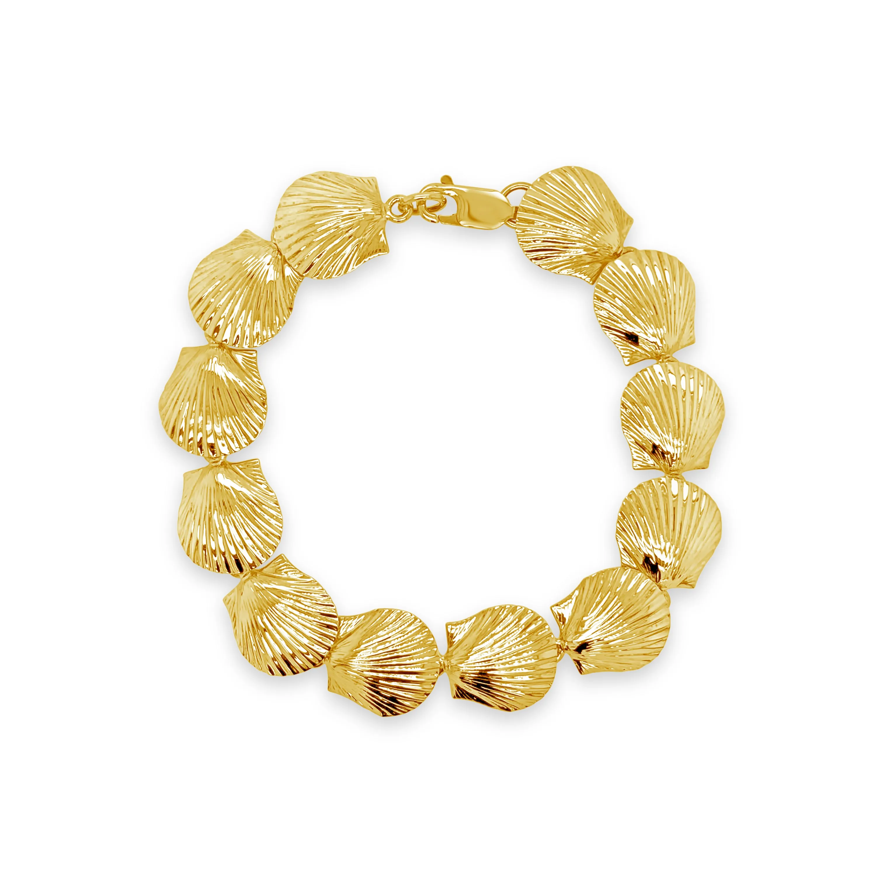 Scallop Shell Link Bracelet