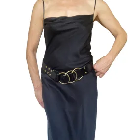 Triple Ring Belt - Black