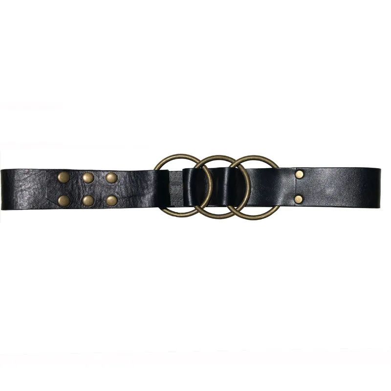 Triple Ring Belt - Black