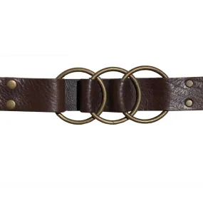 Triple Ring Belt - Chocolate
