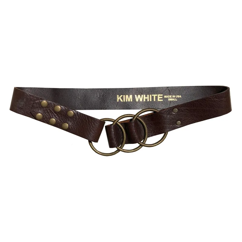 Triple Ring Belt - Chocolate