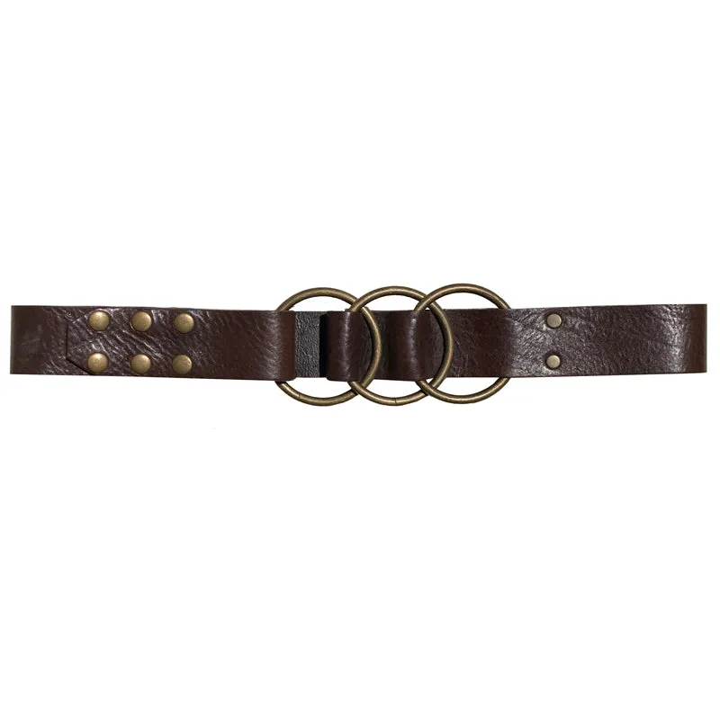 Triple Ring Belt - Chocolate
