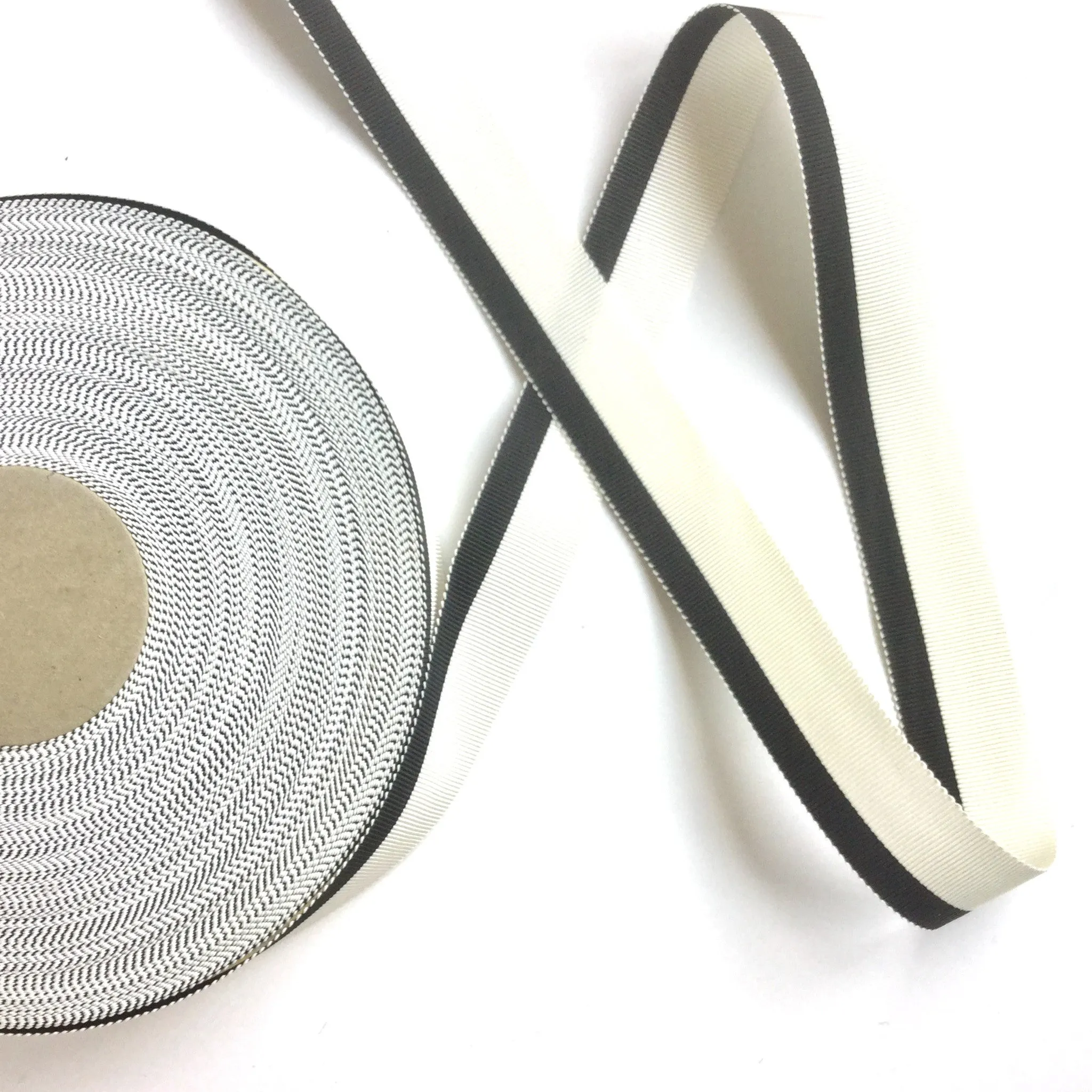 Vintage Striped Grosgrain Ribbon - Multiple Colorways