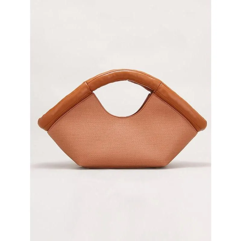 Women's Fashionable Vegan Leather Tote Shoulder Bag