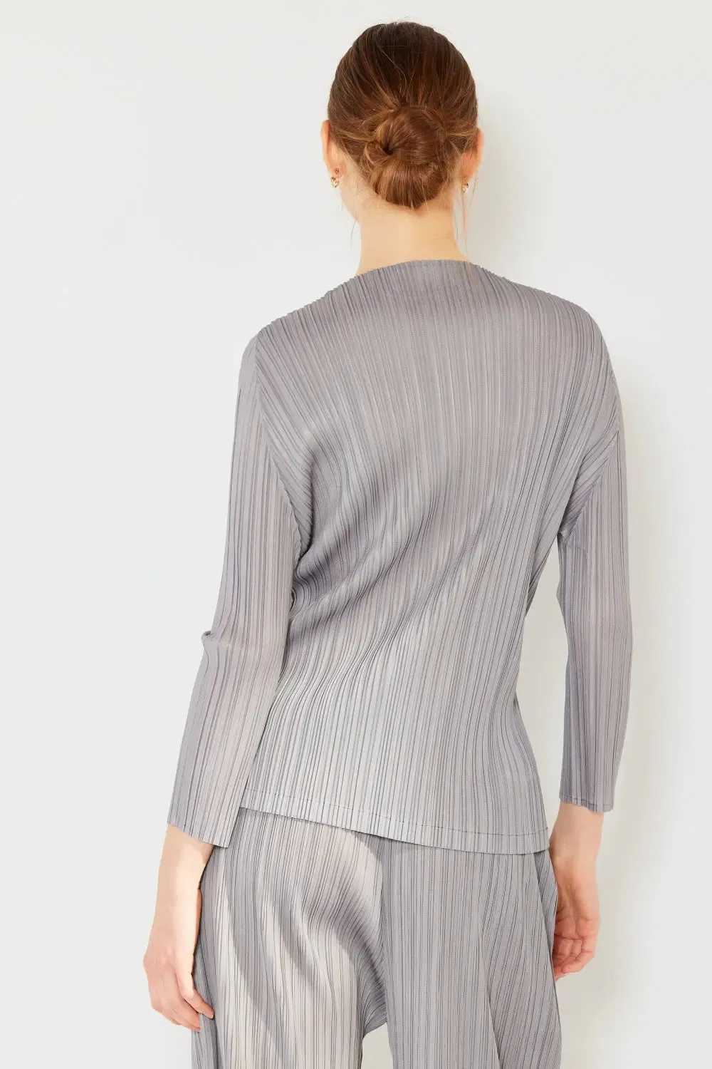Women's Pleated Top - Boatneck, Long Sleeve by Marina West Swim