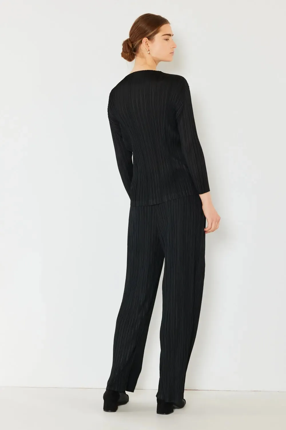 Women's Pleated Top - Boatneck, Long Sleeve by Marina West Swim