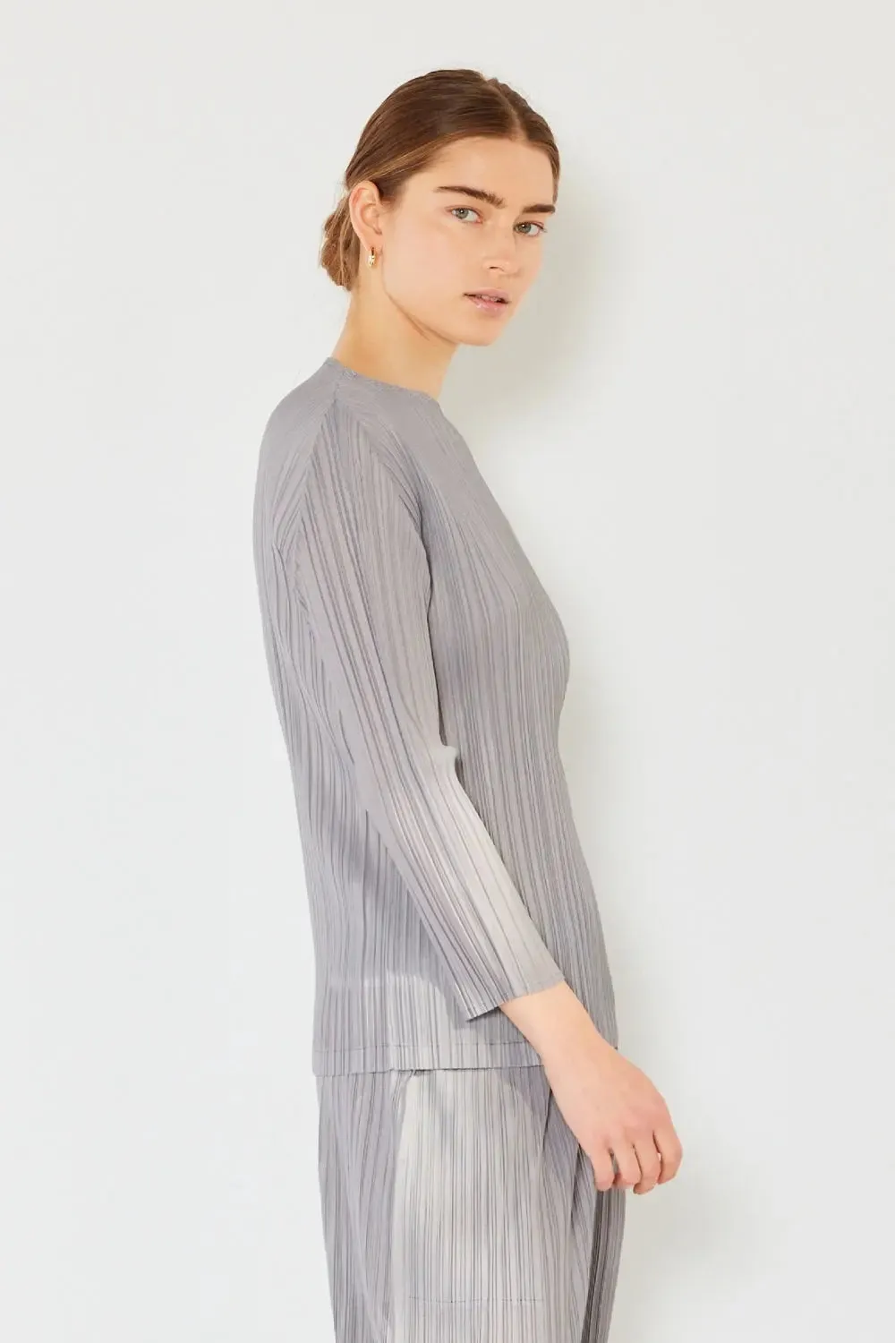 Women's Pleated Top - Boatneck, Long Sleeve by Marina West Swim